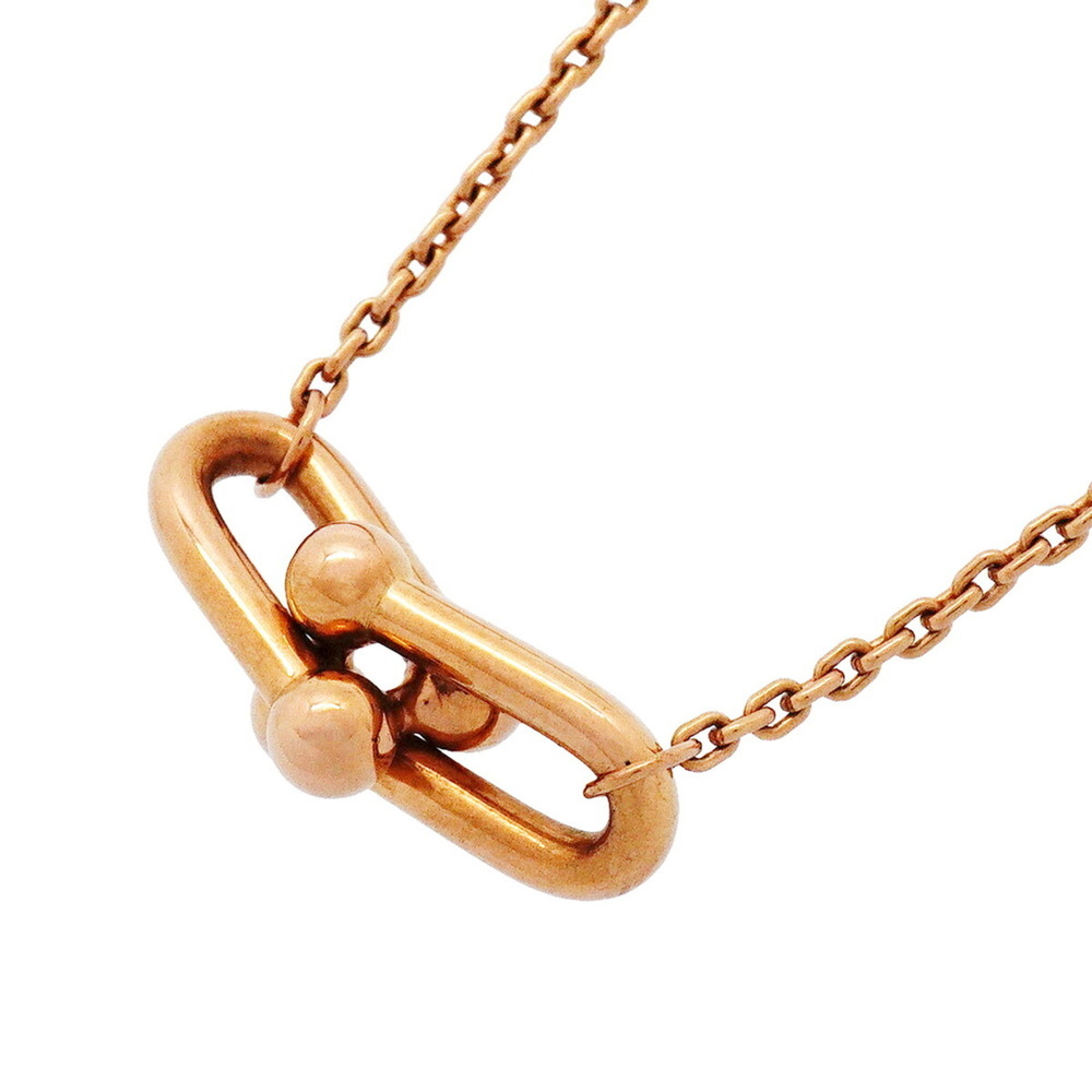 Tiffany & Co. Hardware Double Link Small Necklace, 18K Pink Gold, Women's